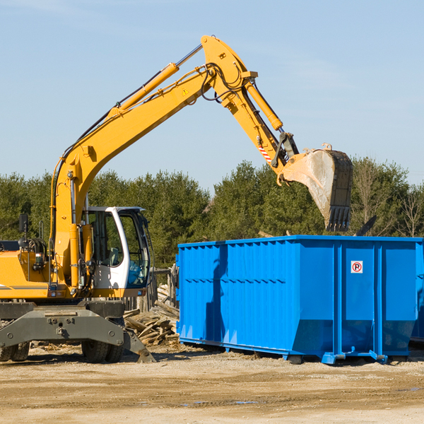 what size residential dumpster rentals are available in Anguilla MS